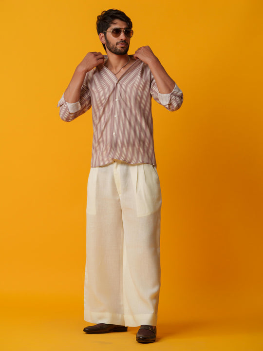 Korean Men - Wide Bottom Pants