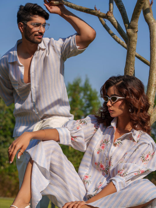 Cyrus & Lily - Men's Shirt and Women's Co'ord Paired Together