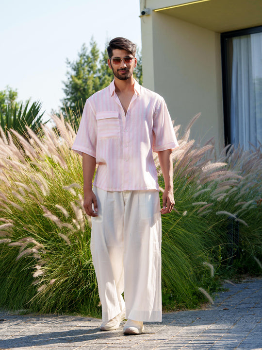 Cyrus - Men Half Sleeve Stripted Shirt