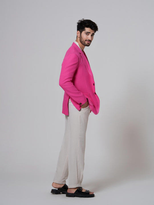 Dapper- Co'ord with Blazer in Cotton Linen (Set of 3)