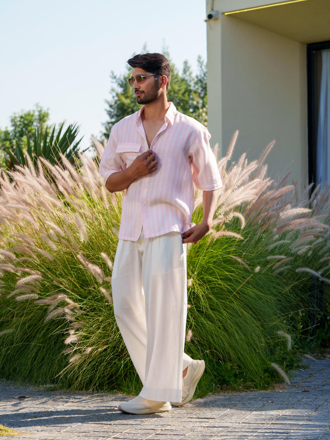 Cyrus - Men Half Sleeve Stripted Shirt