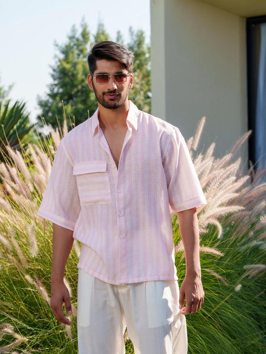 Cyrus - Men Half Sleeve Stripted Shirt