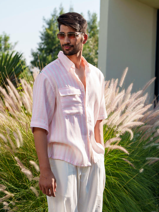 Cyrus - Men Half Sleeve Stripted Shirt