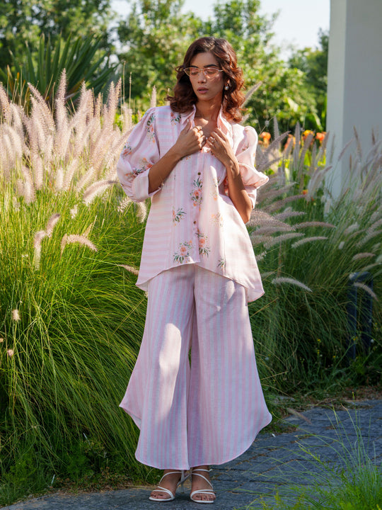 Lily - Floral and Striped 2 Piece Co'ord set
