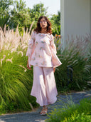 Pansy Pink - 2 Piece Floral Kaftan Co'ord Set