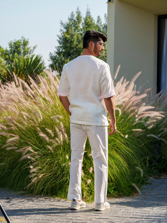 Blaze - 3 Piece Linen Stripted Co'ord Set