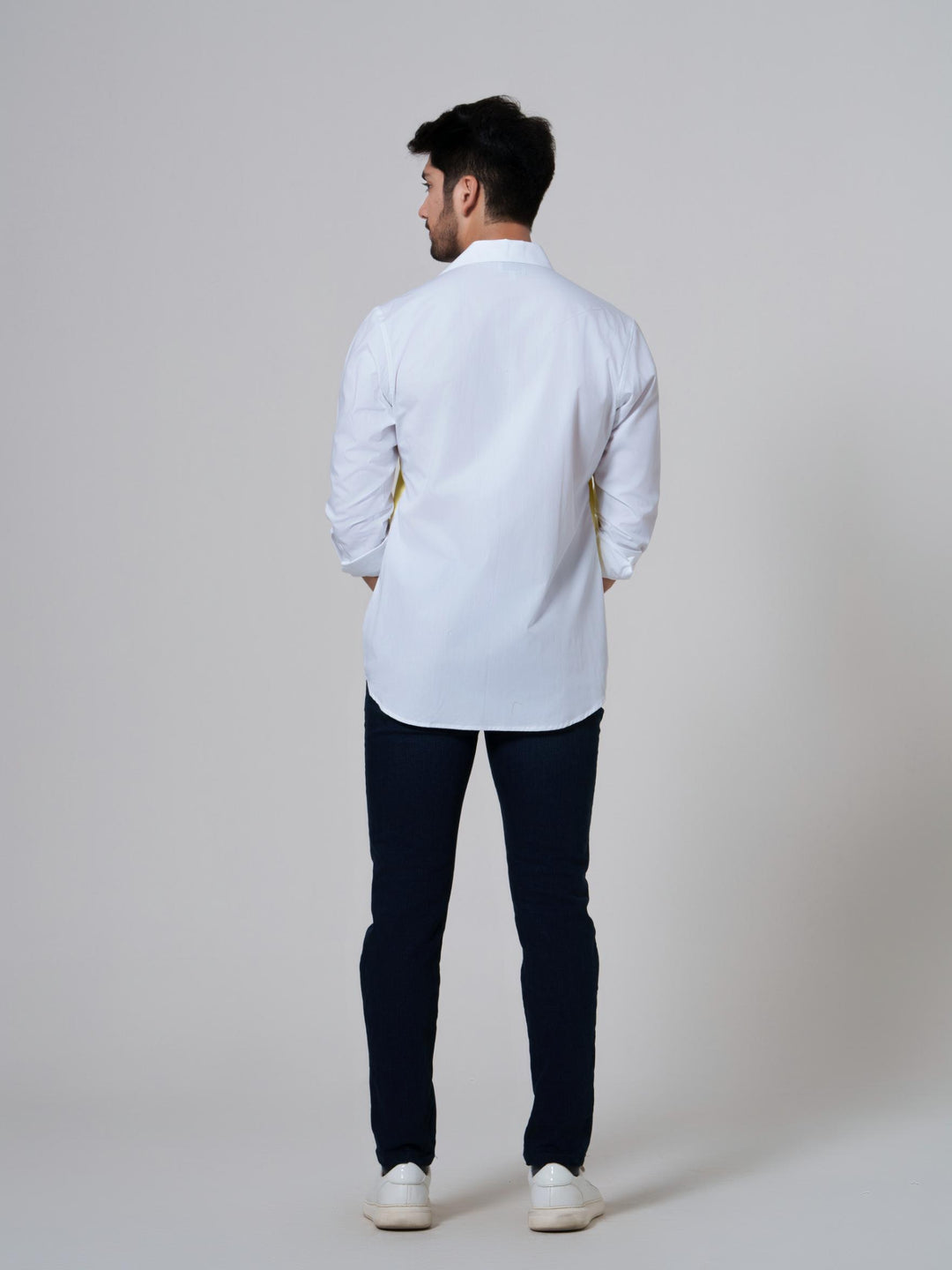 Fusion-Color Block Men Shirt