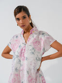 Stella- Floral printed long dress in premium linen