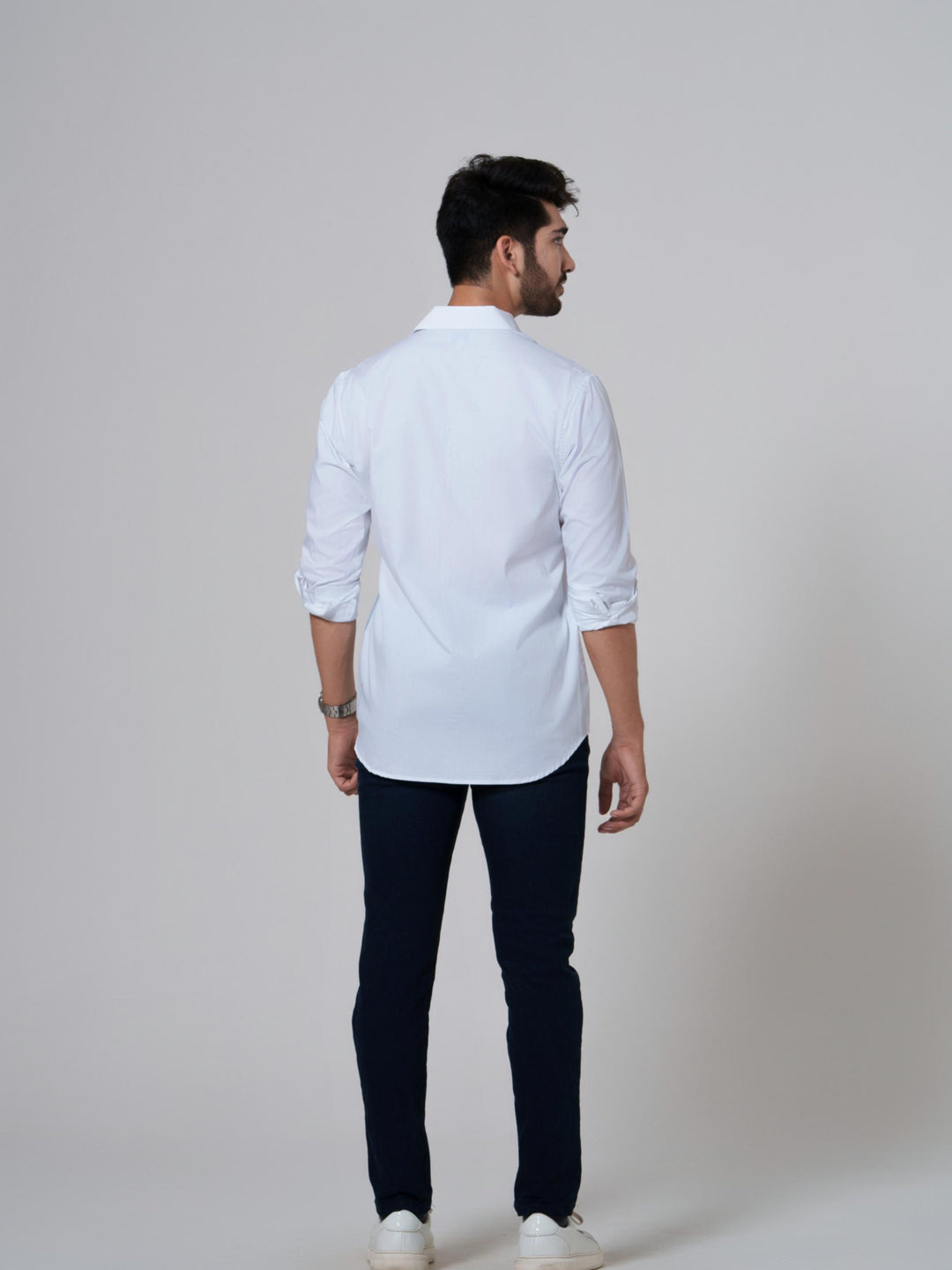 Leo- Color Block Men Cotton Shirt