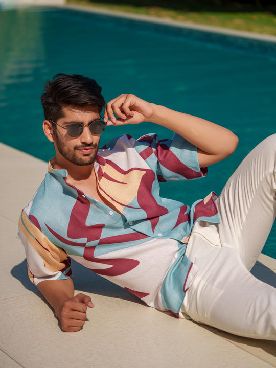 Eddie & Helen - Couple Shirt and Kaftan Set