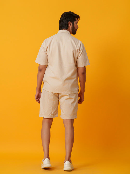 Jack - Two botton Shirt with Shorts in Checks