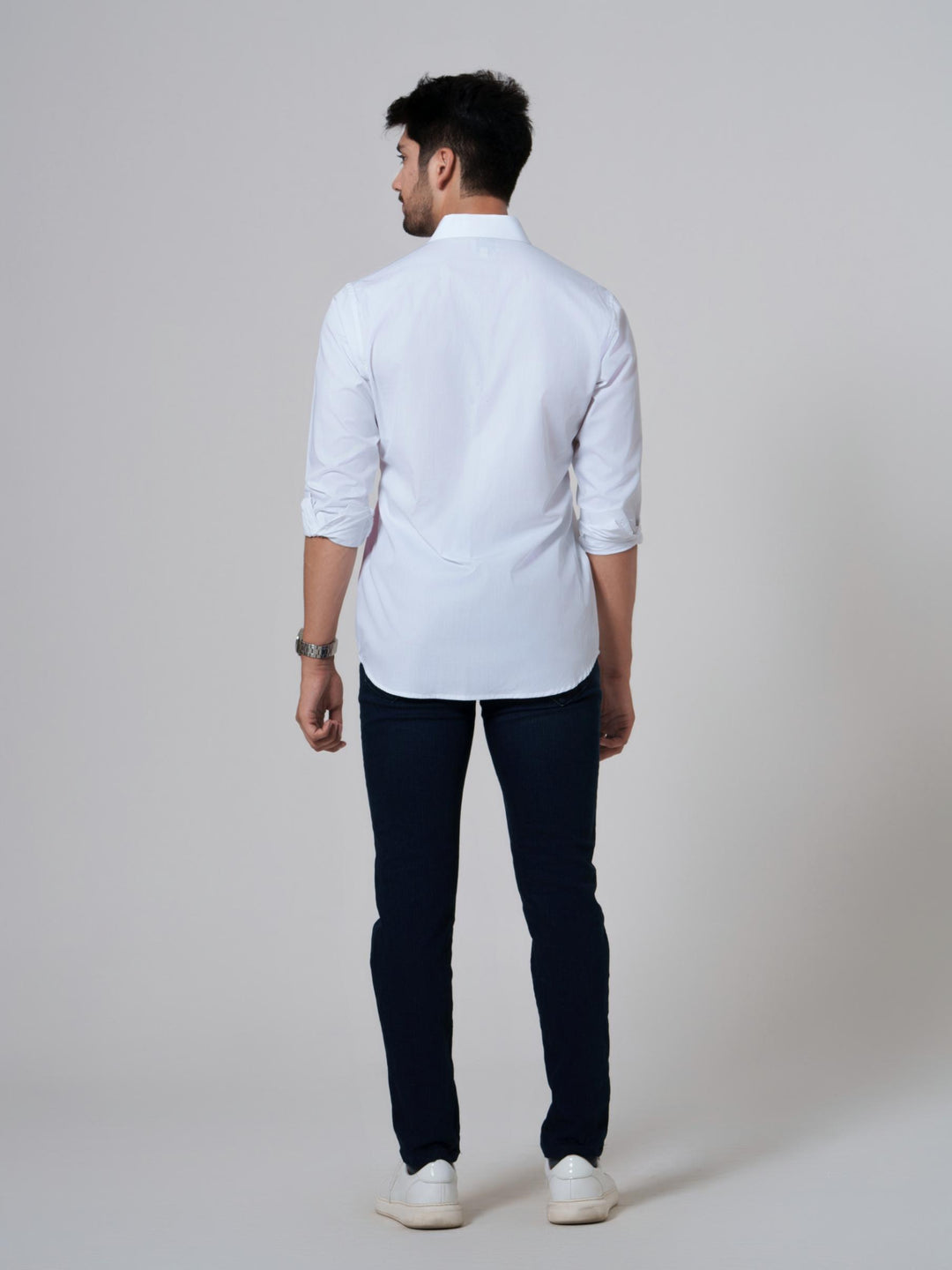 Leo- Color Block Men Cotton Shirt