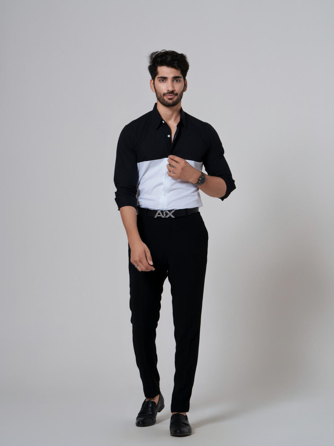 Mono- Men Full Sleeves Formal Cotton Shirt