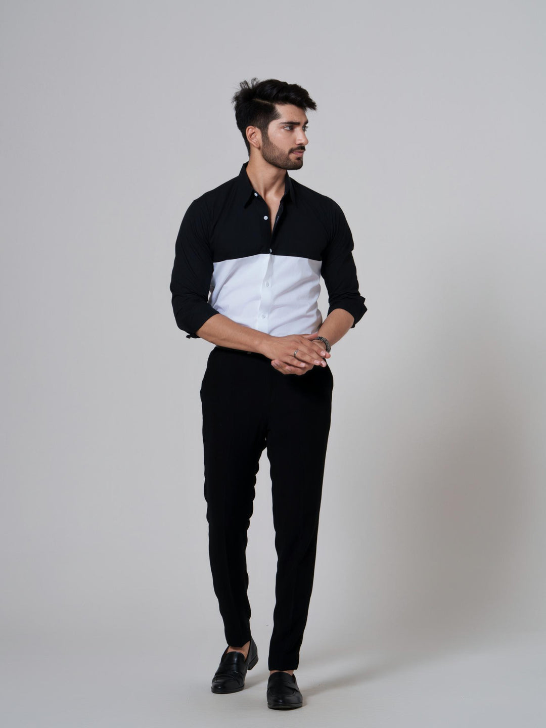 Mono- Men Full Sleeves Formal Cotton Shirt