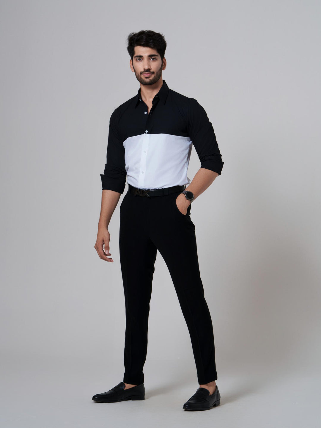 Mono- Men Full Sleeves Formal Cotton Shirt
