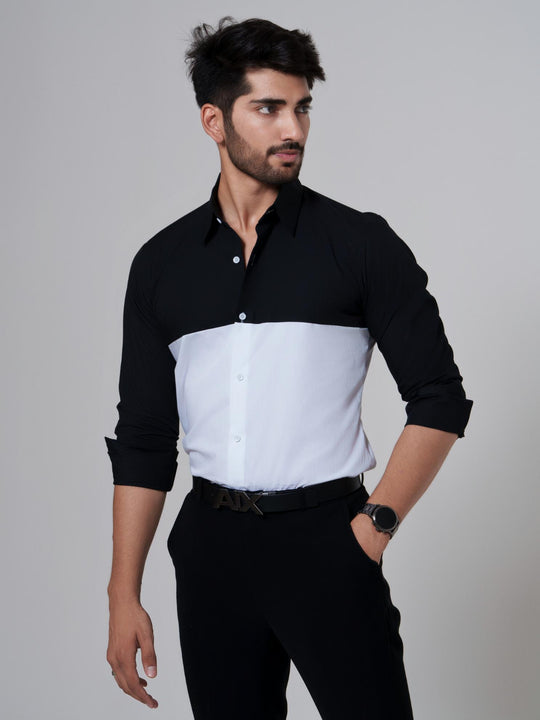 Mono- Men Full Sleeves Formal Cotton Shirt