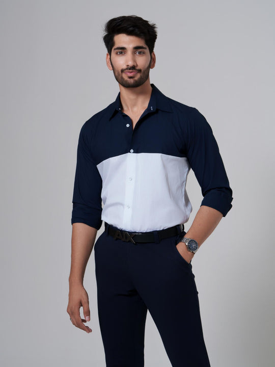 Mono- Men Full Sleeves Formal Cotton Shirt
