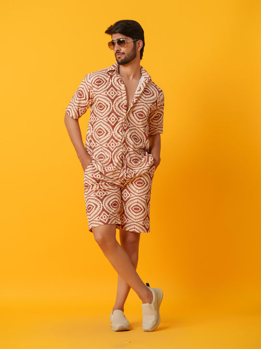 Coco - 2 Piece Printed Co'ord in Knitted Fabric