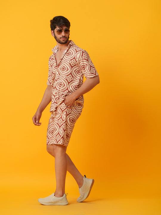 Coco - 2 Piece Printed Co'ord in Knitted Fabric