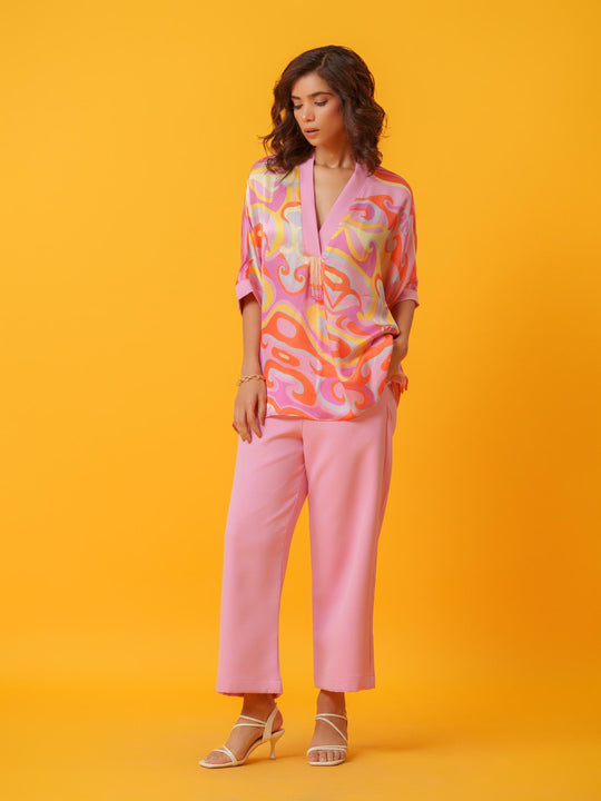 Puzzle - Bold and Bright  Kaftan Co'ord set