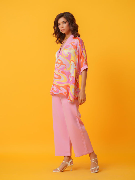 Puzzle - Bold and Bright  Kaftan Co'ord set
