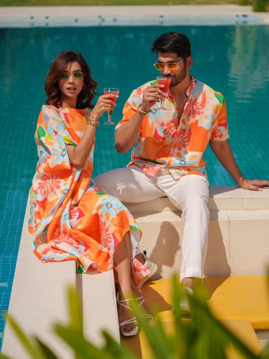 Henry & Bella - Shirt and Kaftan Couple Set