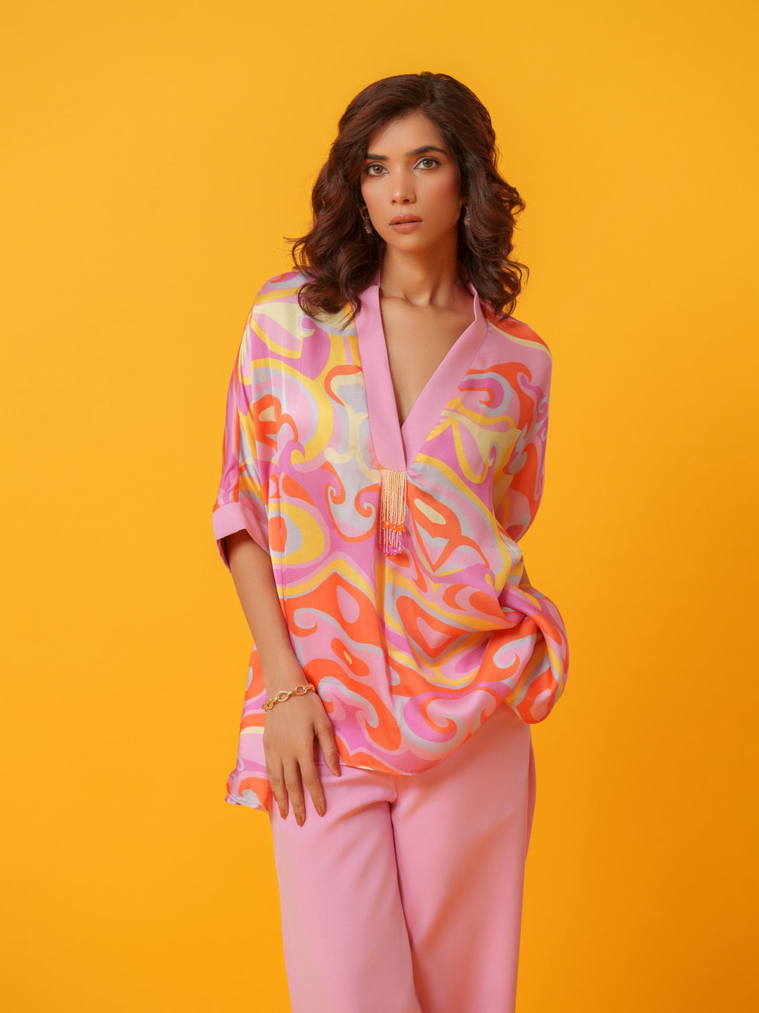 Puzzle - Bold and Bright  Kaftan Co'ord set