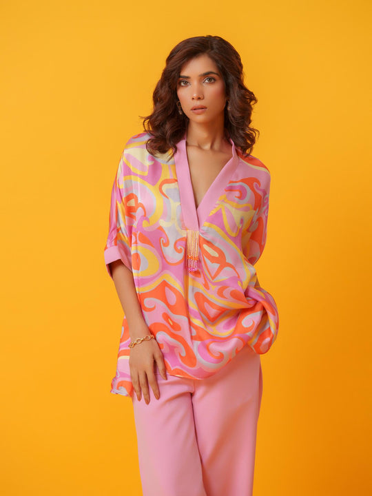 Puzzle - Bold and Bright  Kaftan Co'ord set