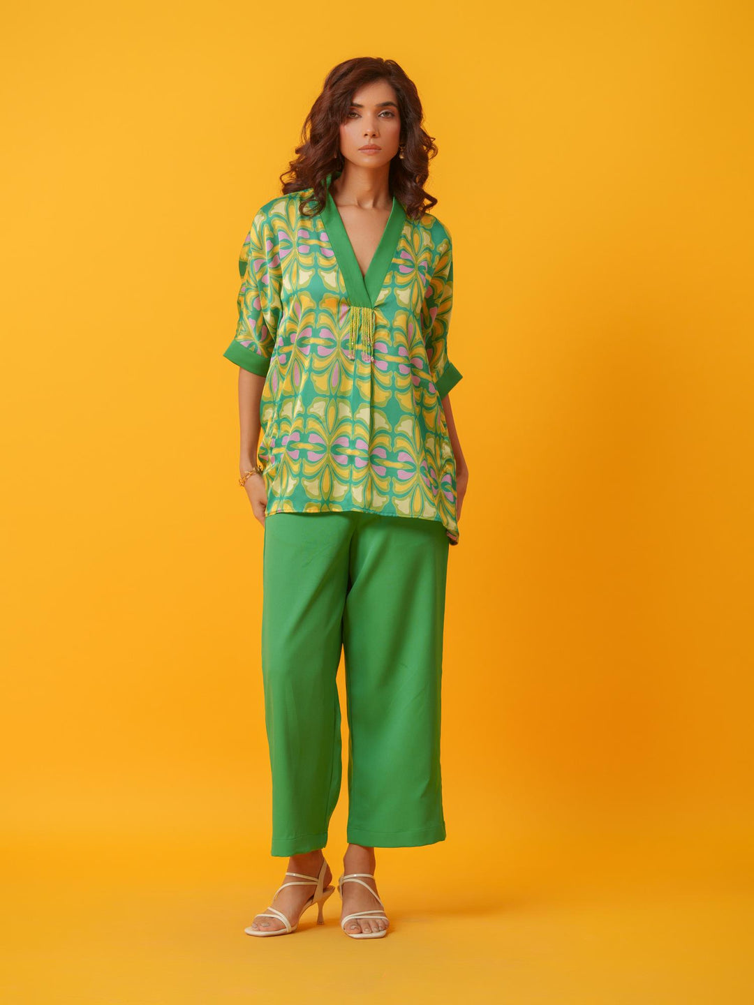 Puzzle - Bold and Bright  Kaftan Co'ord set