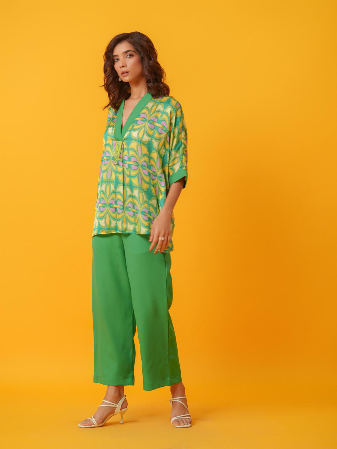 Puzzle - Bold and Bright  Kaftan Co'ord set