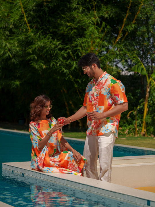 Henry & Bella - Shirt and Kaftan Couple Set