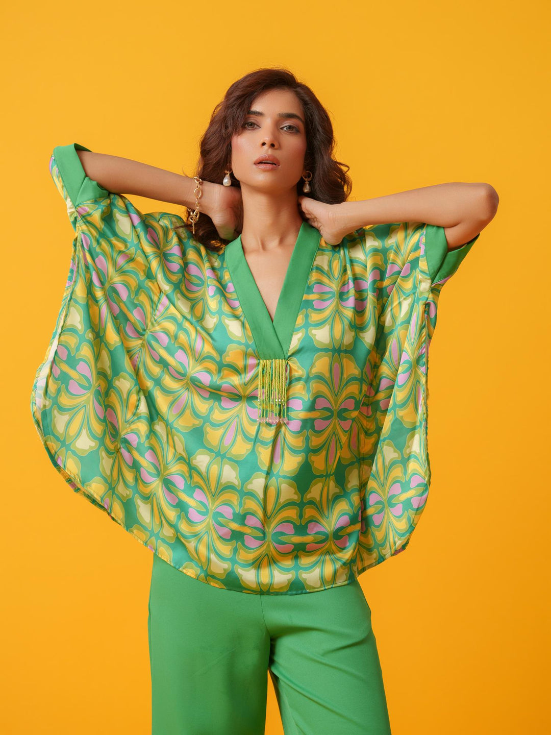 Puzzle - Bold and Bright  Kaftan Co'ord set
