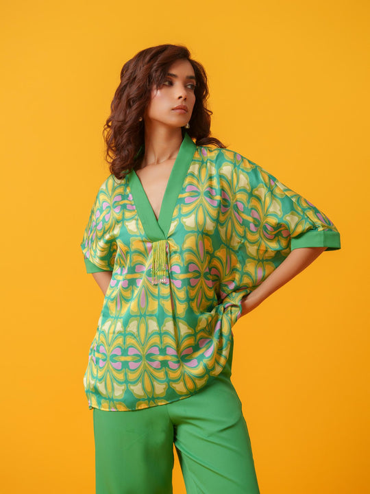 Puzzle - Bold and Bright  Kaftan Co'ord set