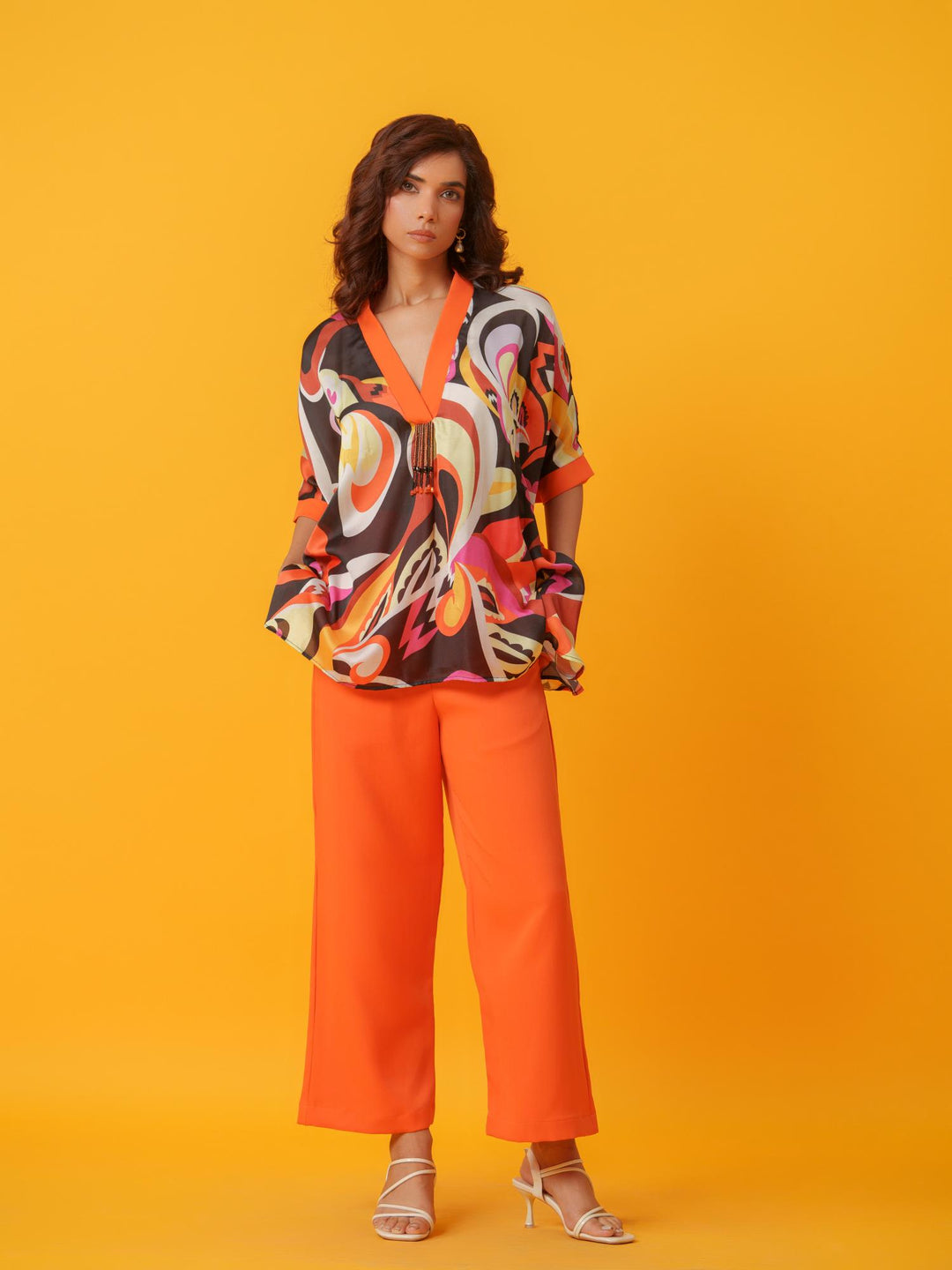 Puzzle - Bold and Bright  Kaftan Co'ord set