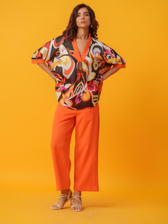 Puzzle - Bold and Bright  Kaftan Co'ord set