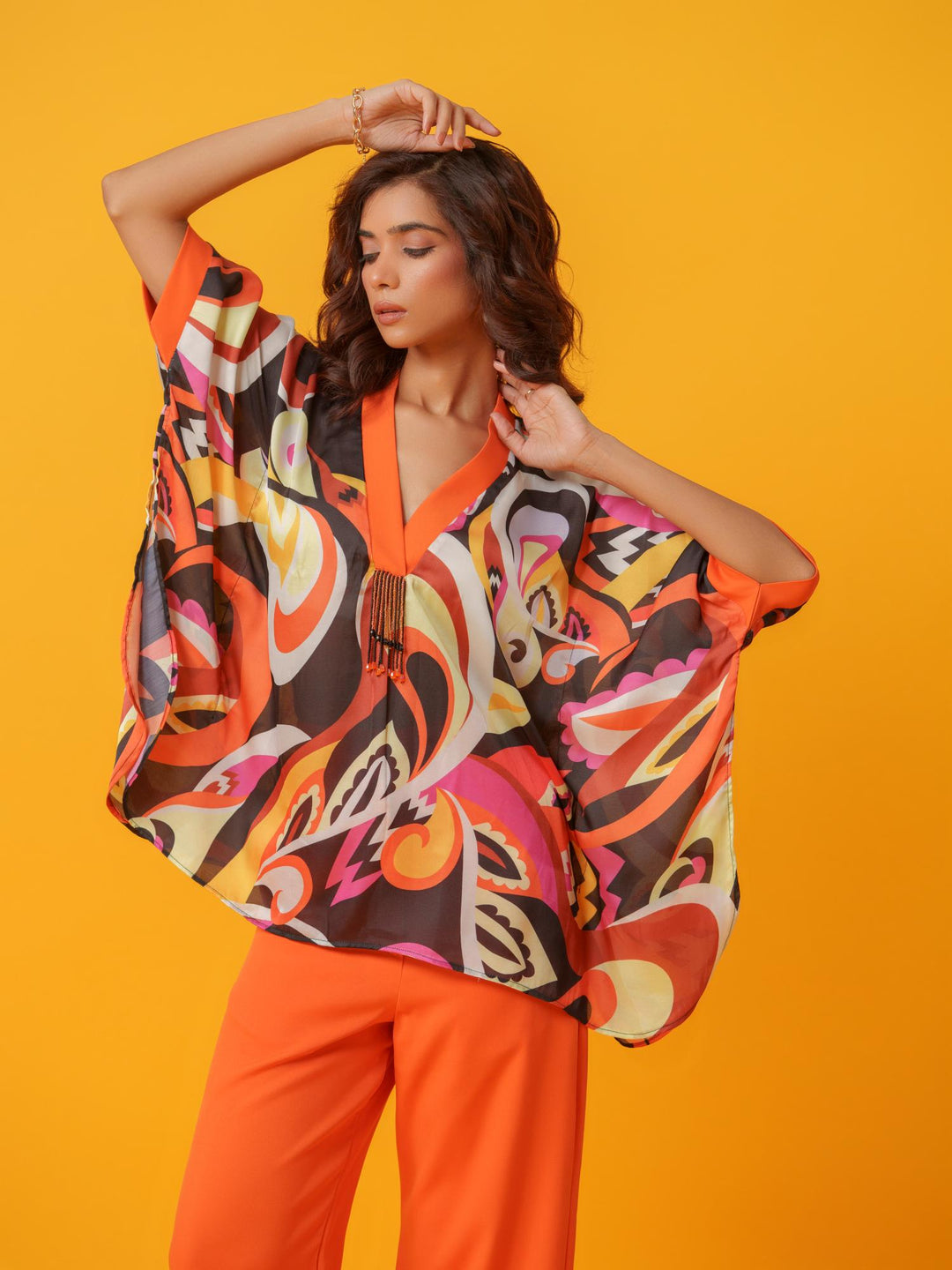 Puzzle - Bold and Bright  Kaftan Co'ord set