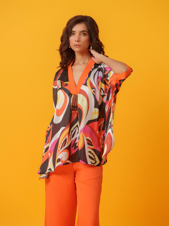 Puzzle - Bold and Bright  Kaftan Co'ord set