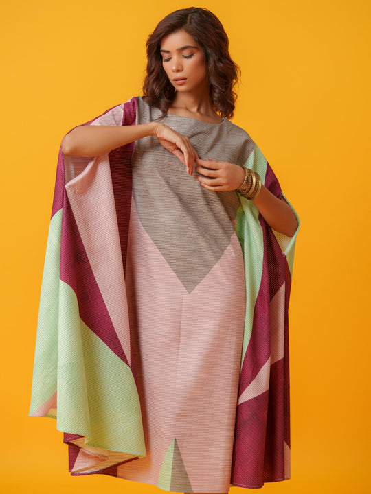 Rain - Geometrical Printed Kaftan