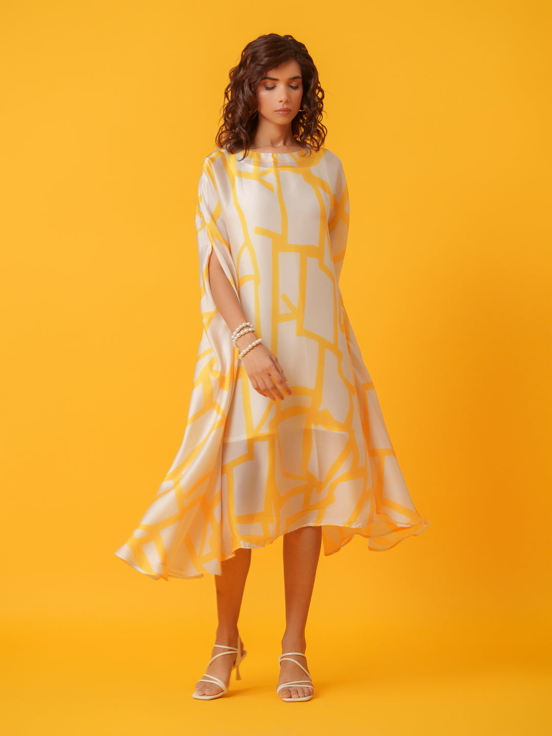 Jello - Maxi kaftan in Viscose Fabric