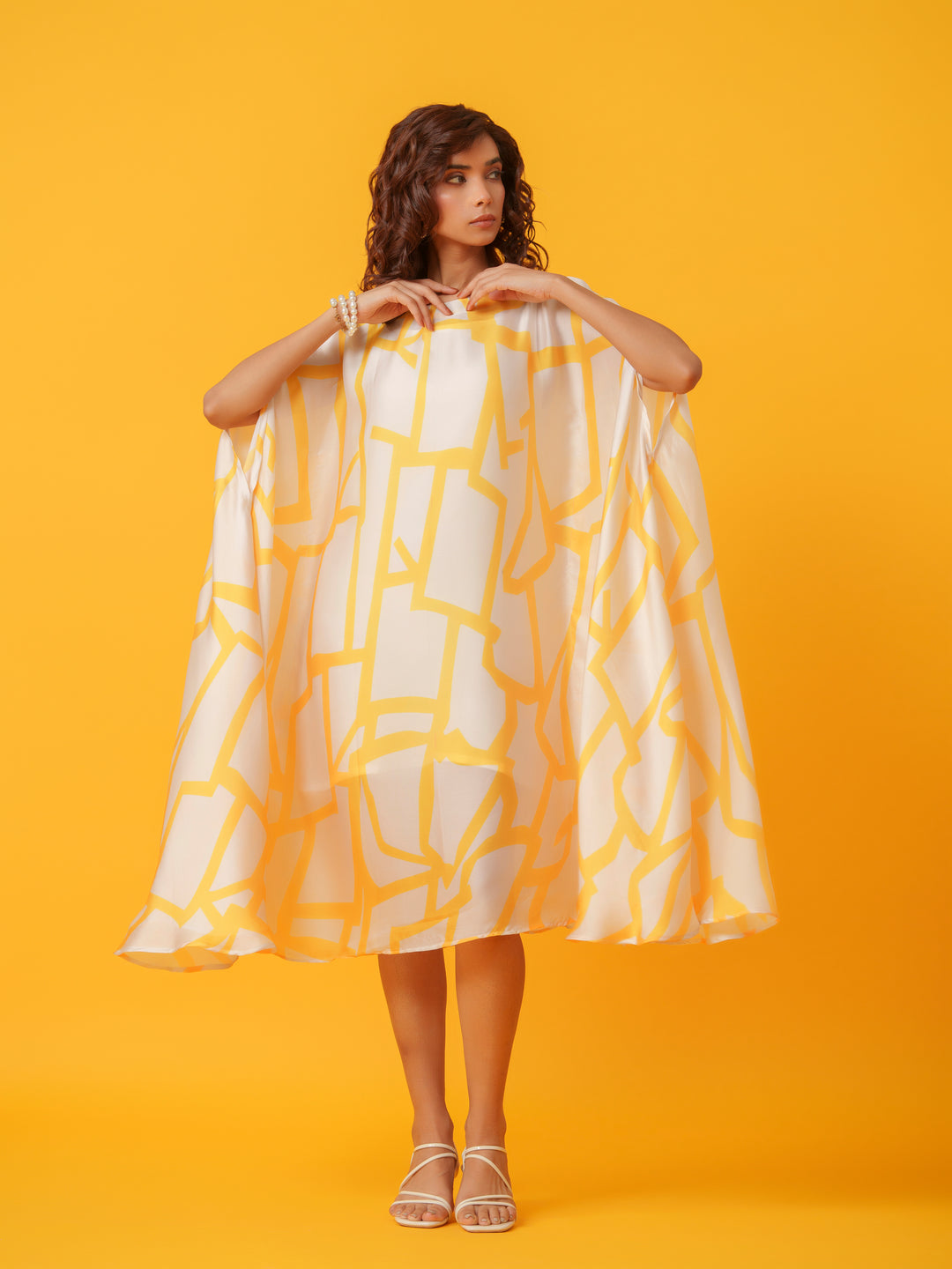 Jello - Maxi kaftan in Viscose Fabric