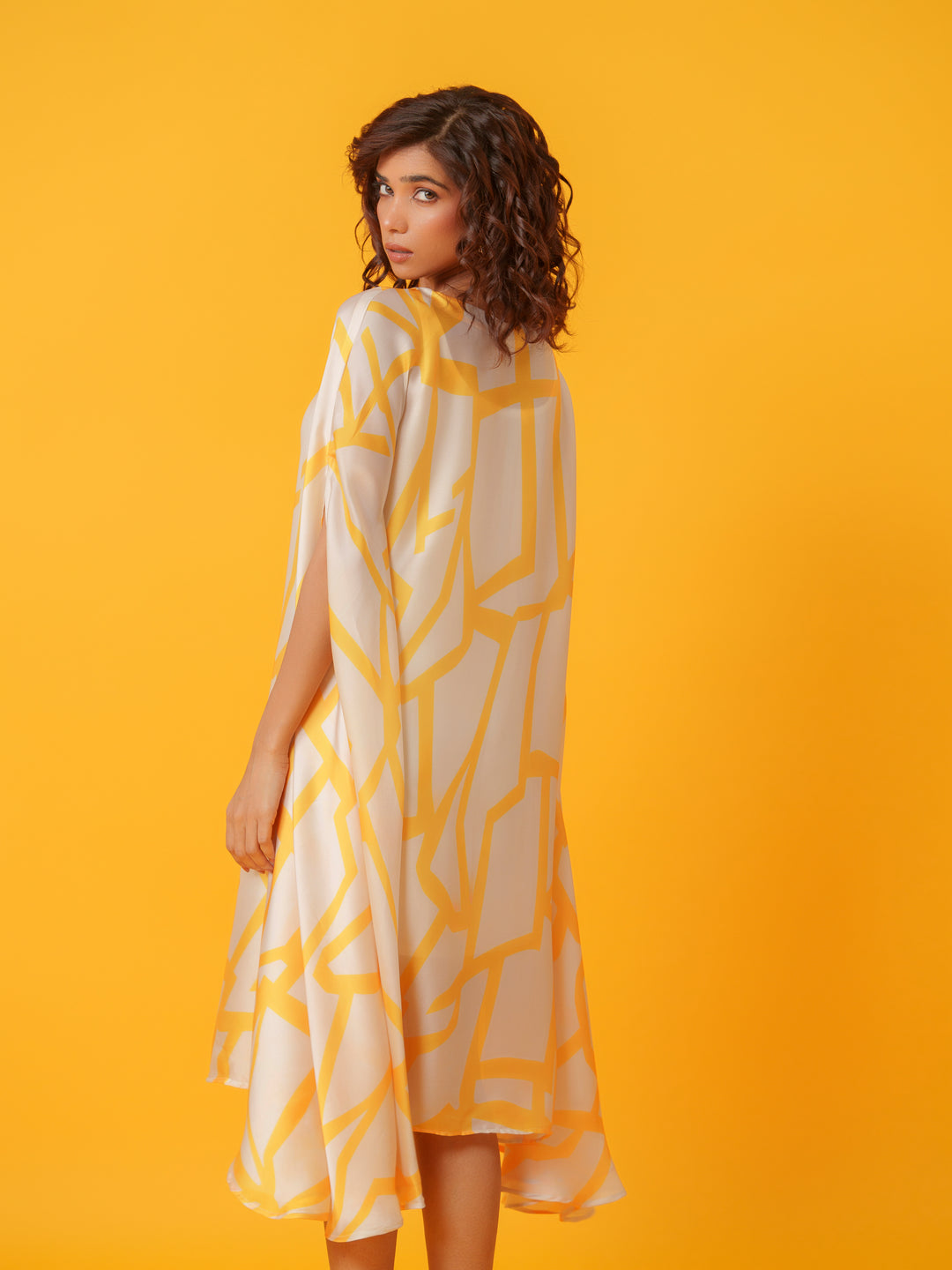 Jello - Maxi kaftan in Viscose Fabric
