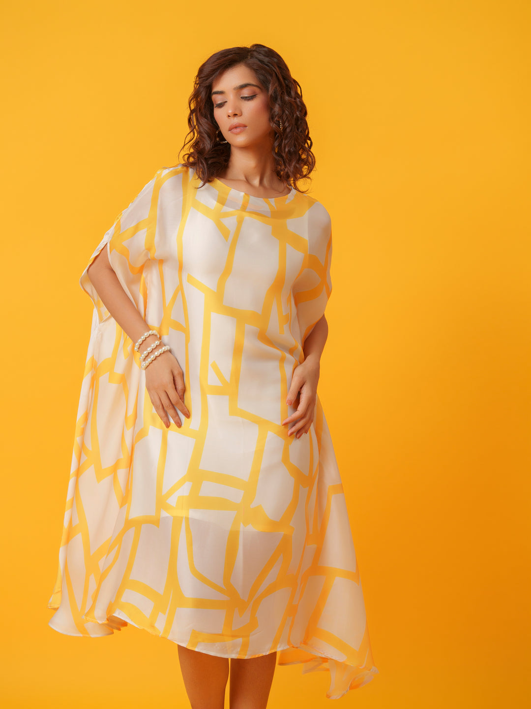 Jello - Maxi kaftan in Viscose Fabric