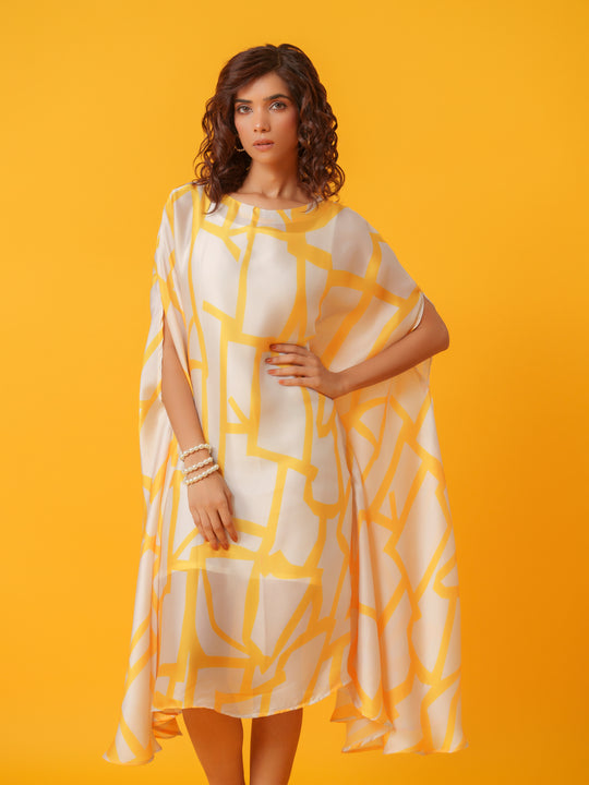 Jello - Maxi kaftan in Viscose Fabric