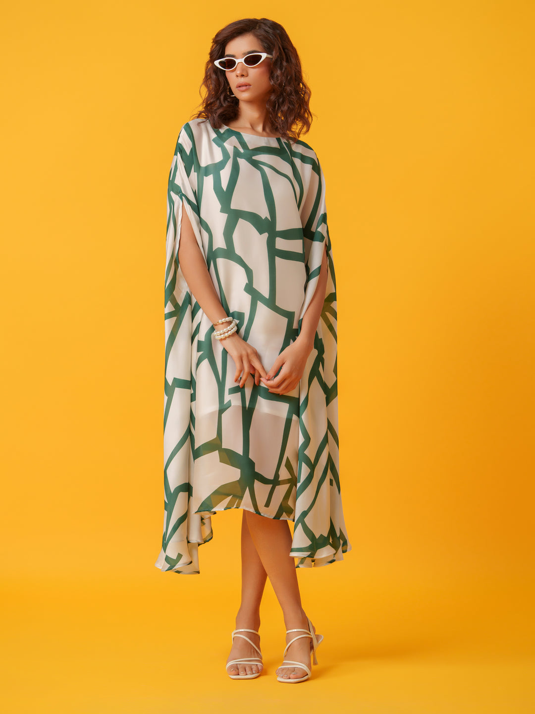Jello - Maxi kaftan in Viscose Fabric