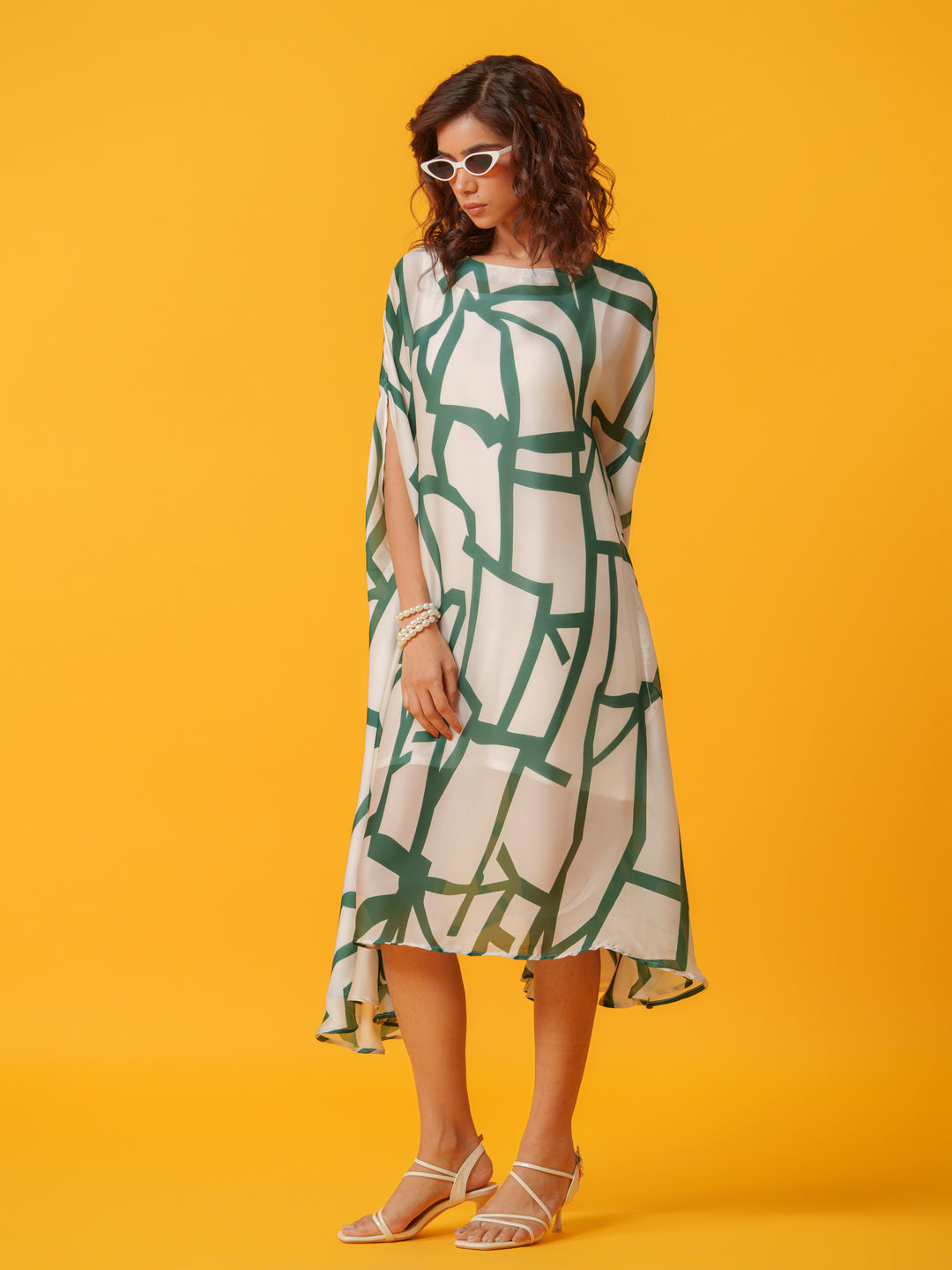 Jello - Maxi kaftan in Viscose Fabric