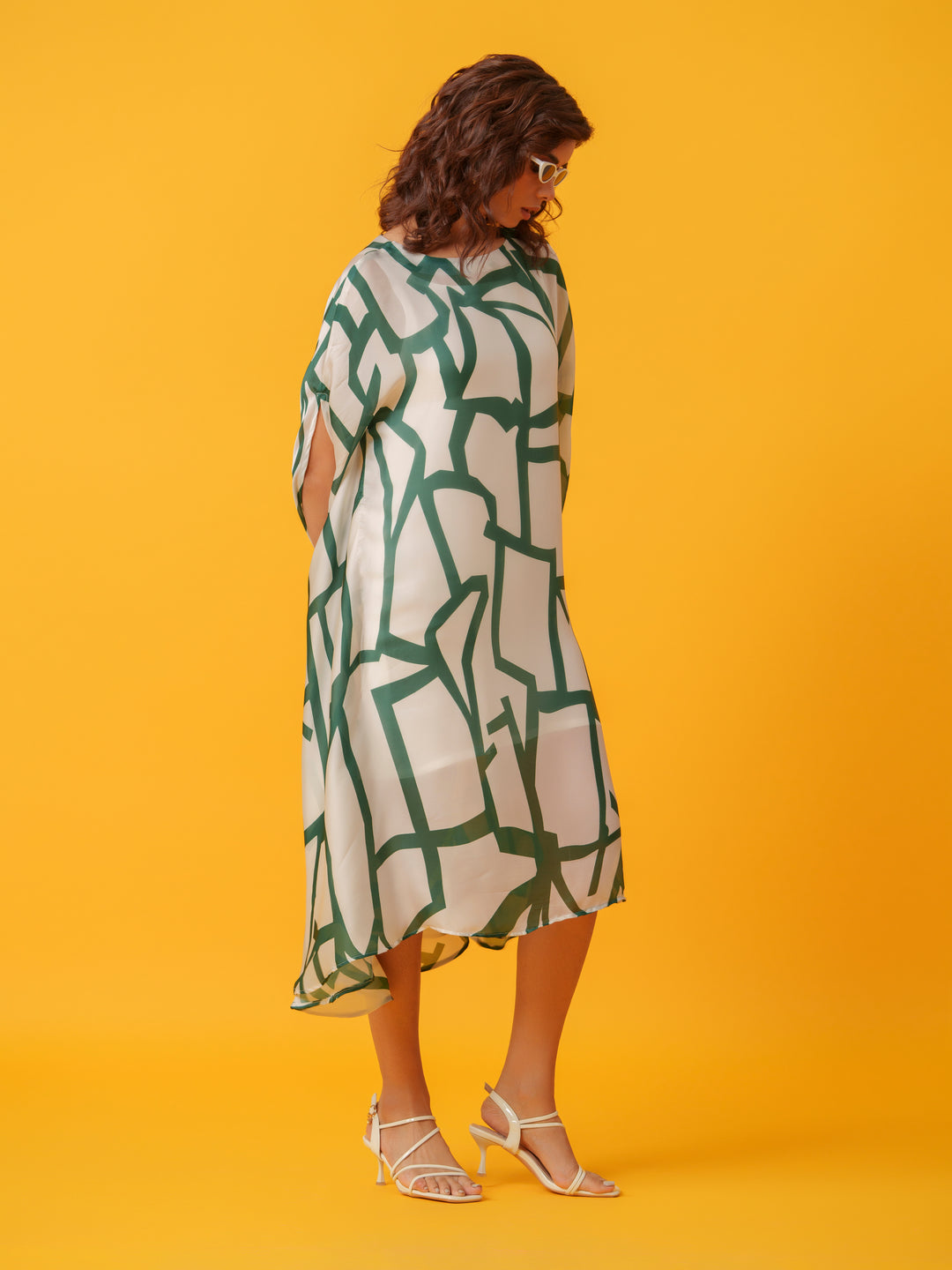 Jello - Maxi kaftan in Viscose Fabric