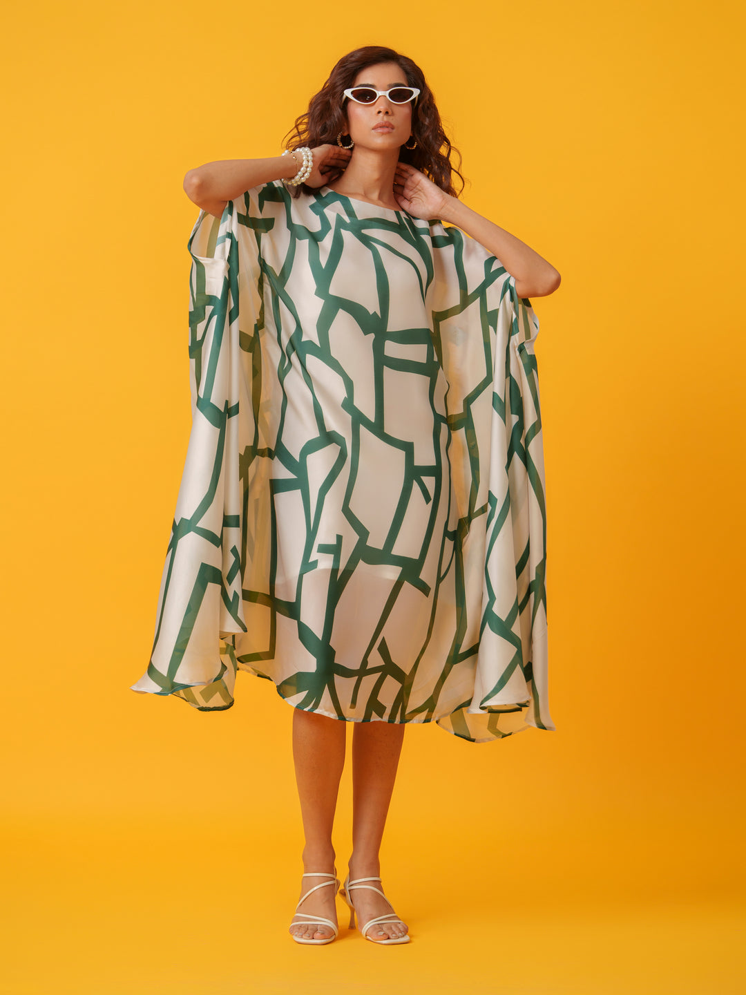 Jello - Maxi kaftan in Viscose Fabric