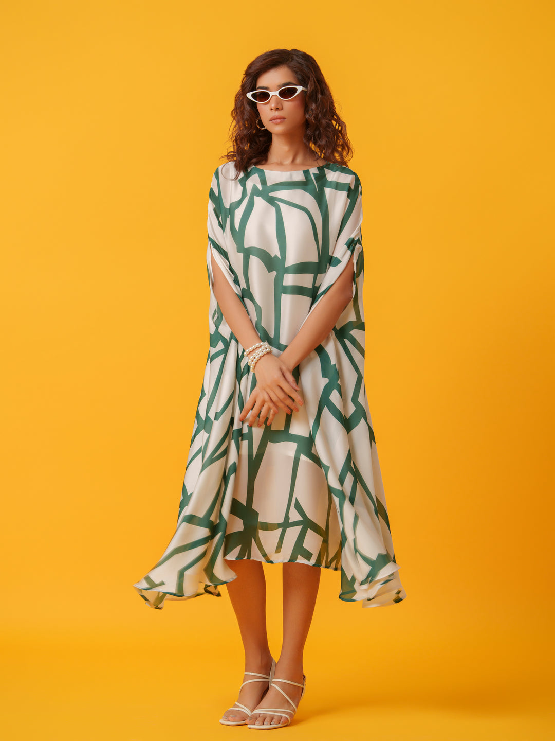 Jello - Maxi kaftan in Viscose Fabric