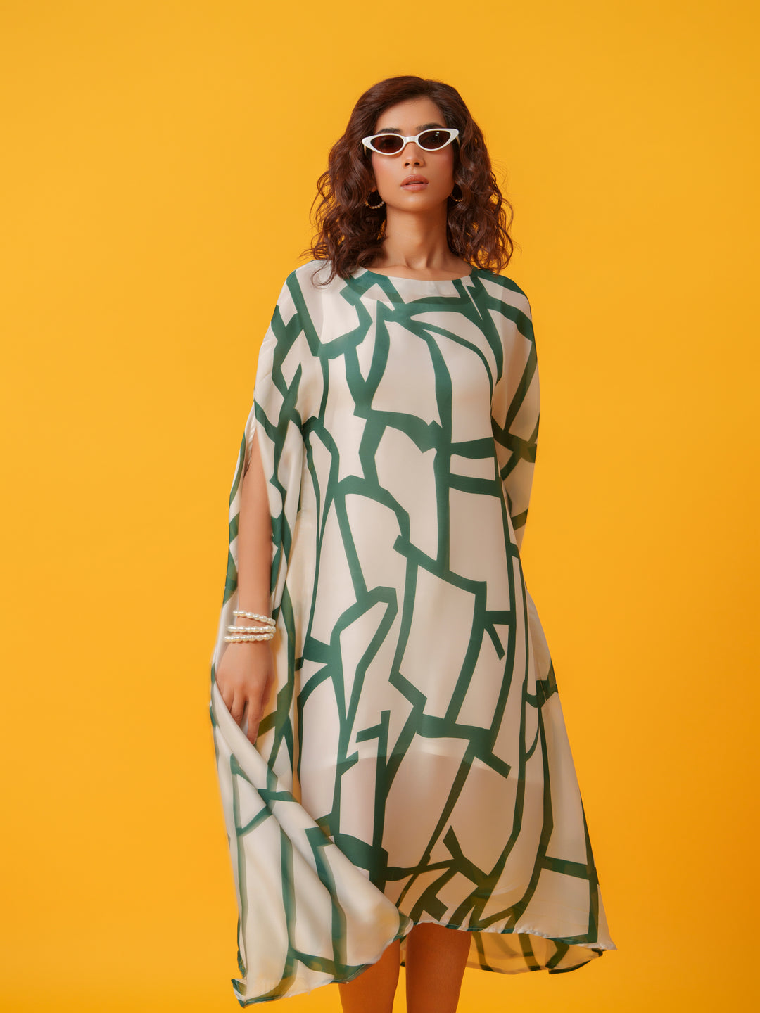 Jello - Maxi kaftan in Viscose Fabric