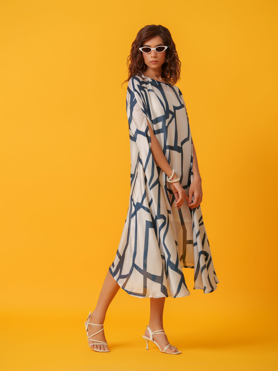 Jello - Maxi kaftan in Viscose Fabric